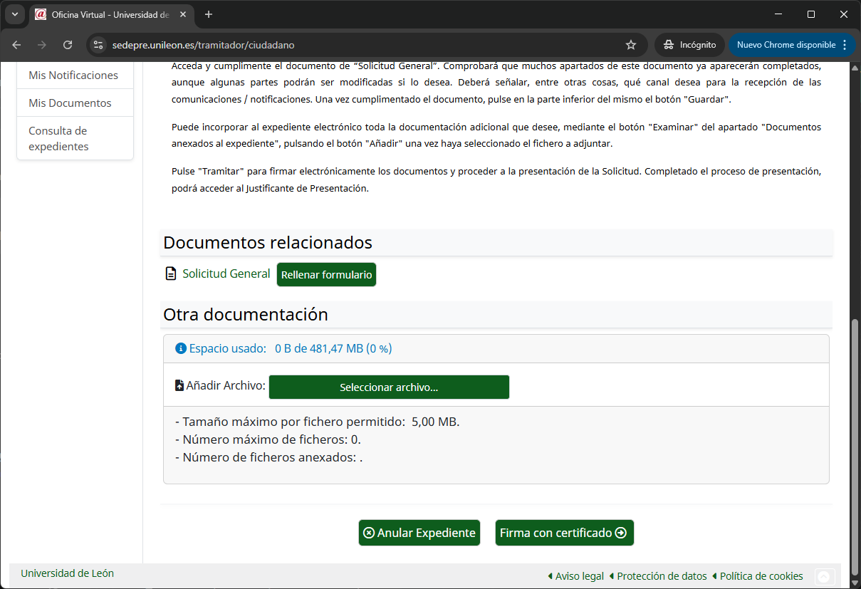 Link al formulario